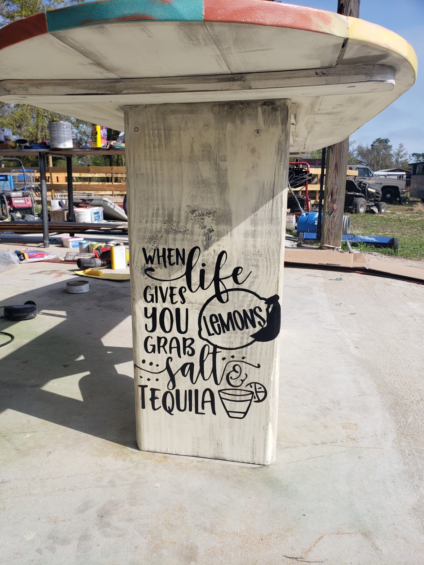 “When life gives you lemons, grab salt & tequila.”